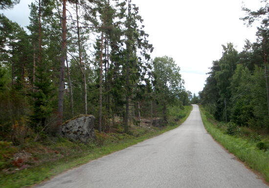 wir fuhren auf einem Nebenweg zurück