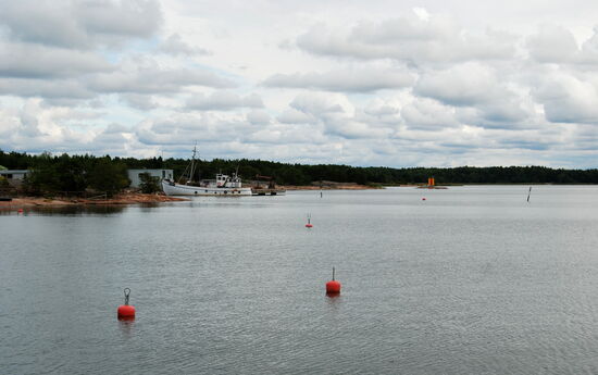 hier lagen Fischerboote