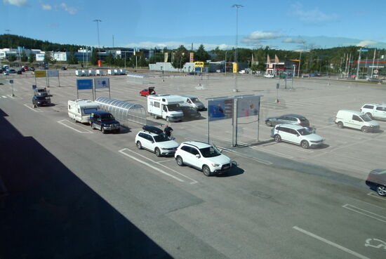 Blick aus dem Restaurang