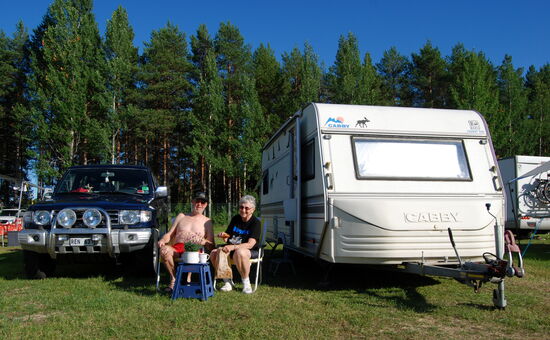 Kafferast auf dem Campingplats in Jokkmokk
