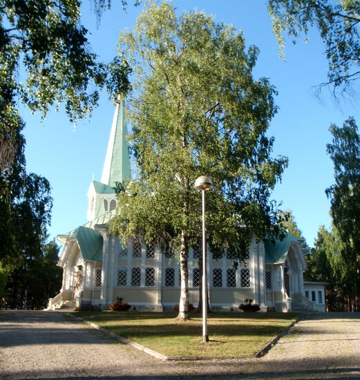 die neue Kirche in Jokkmokk
