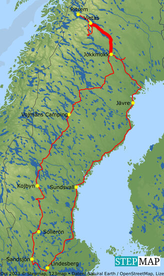 Rückfahrt nach Jokkmokk
