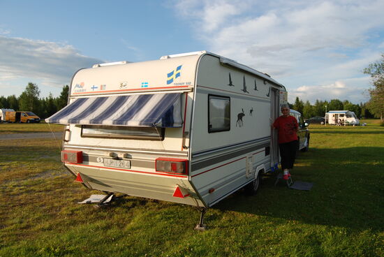 unser Stellplatz auf Vojmåns Camping