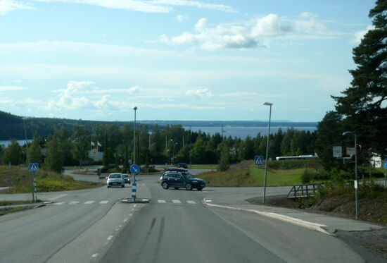 Einfahrt nach Östersund