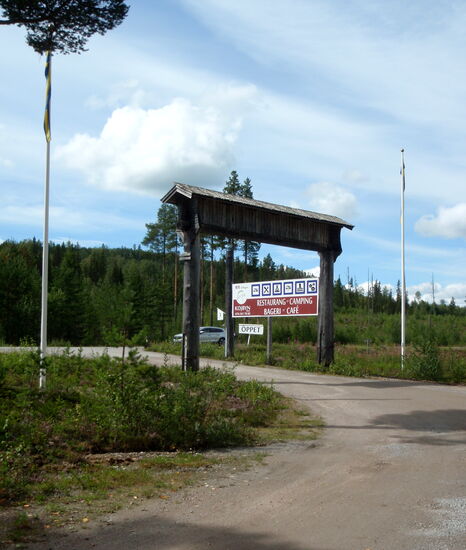 Ausfahrt der Anlage von Kojbyn