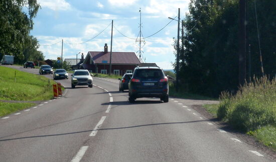 viel Verkehr in Dalarna