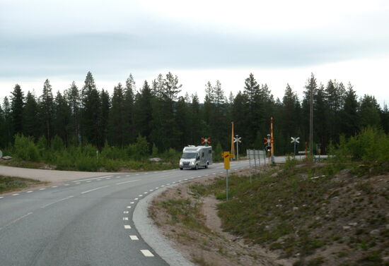 wir überquerten die Inlandsbanan
