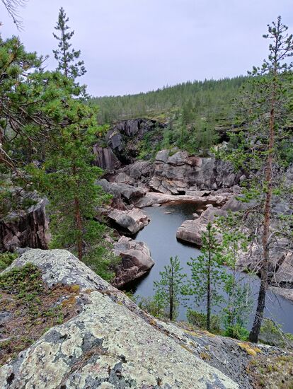 der leergelaufene Wasserfall