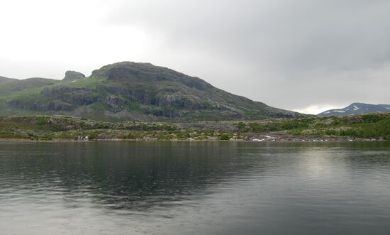 die Reste des Wasserfalls