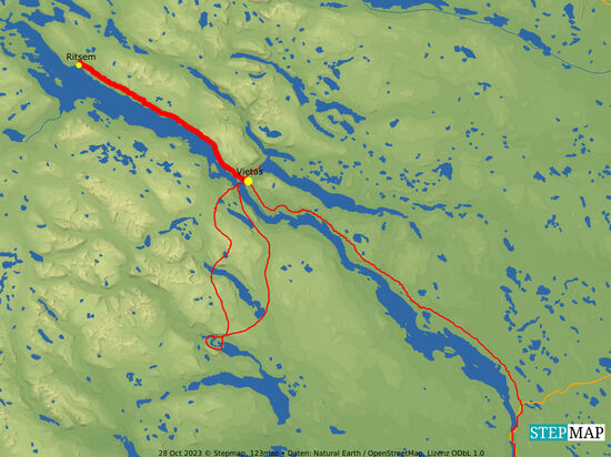 unser Weg nach Ritsem und zurück