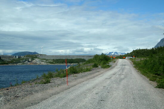 dann kam der Damm in Sicht