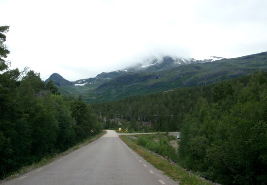der Abzweig von der Hauptstraße