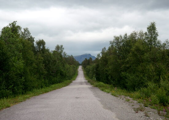 Fahrt auf der kleinen Straße