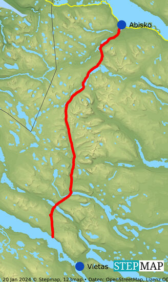 der nördlichste Teil des Kungsleden, den Carsten und Sabine gewandert sind