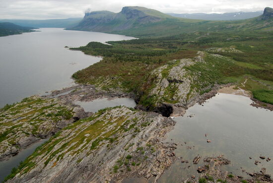 der Wasserfall war von Norden kaum zu sehen