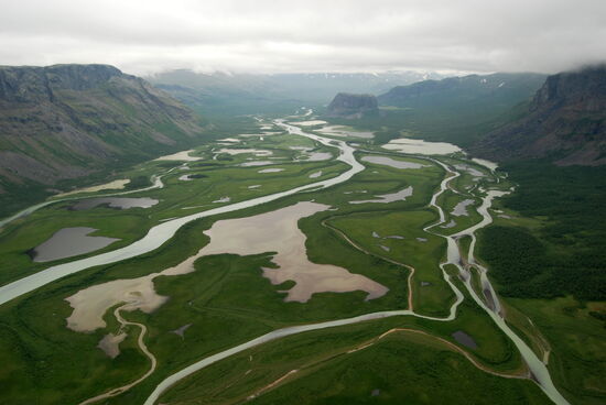 hier lag nun das Delta des Rapaälven