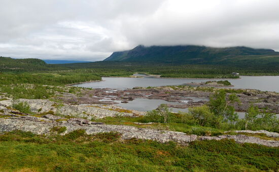 Blick in Richtung Campingplats und Naturum
