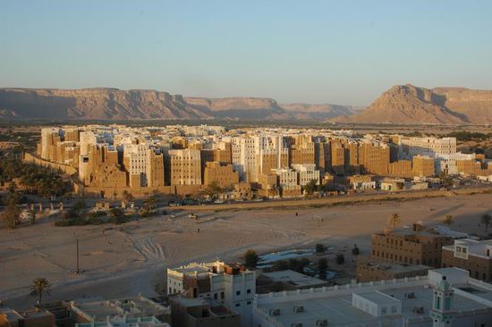 Blick auf Shibam