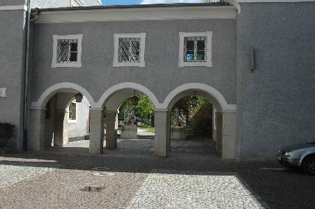 Stadtpark (Lodronischer Park) mit den Barock-Löwen aus dem Mrabellgarten in Salzburg