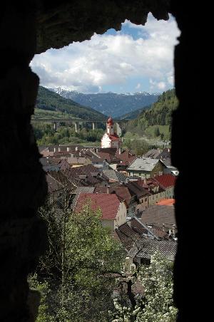 Blick von der alten Burg auf Gmünd