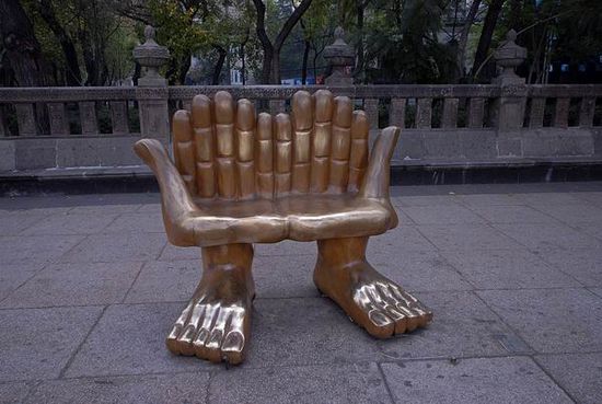 Sitzbank am Paseo della Reforma