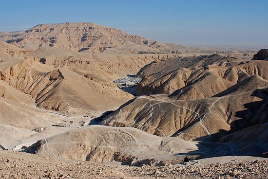 Blick auf das Tal der Könige