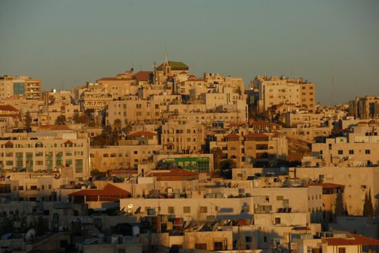 Blick vom Hotel auf Amman
