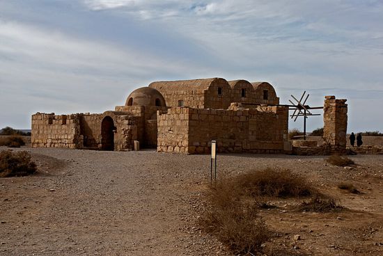 Jagdschloss Qasr Amra mit freizügigen Wandmalereien
