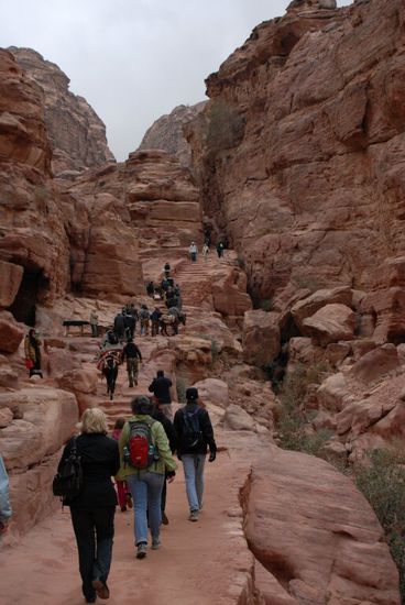 Der Weg zum Kloster Ad-Deir