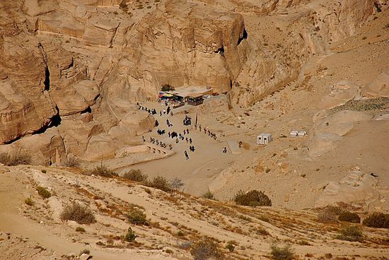 Eingang zum Siq von oben