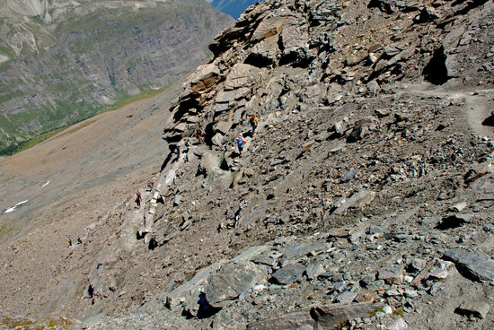 Das letzte Stück ist etwas steil