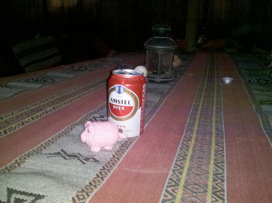 Sogar Alkohol wird gereicht