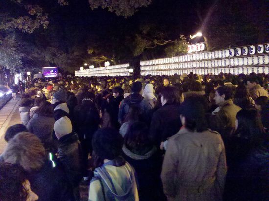 Geordnetes und fröhliches Warten.