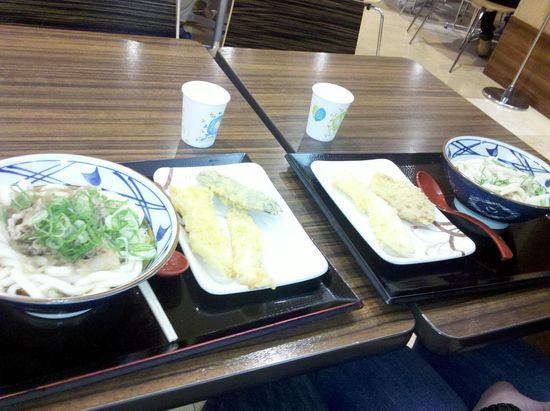 Udon Nudeln mit Tempura