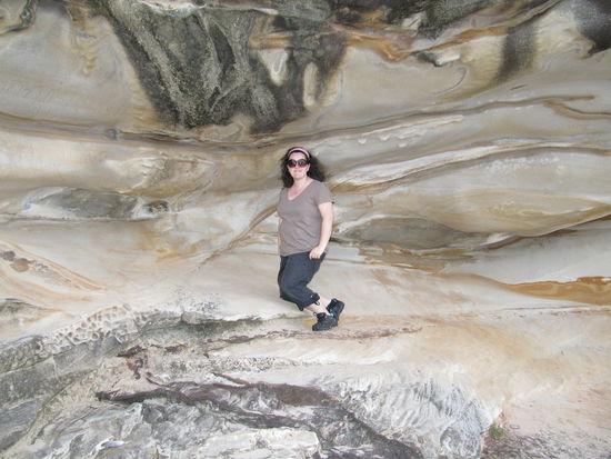 Steinformationen beim Beach Walk