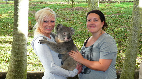 Und hier nochmal das Dreamteam des Tages: Sanny, Koba und ich 