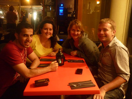 Saad, ich, Nicole und Stu 