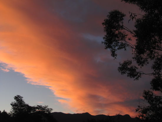 Sonnenuntergänge sind hier oft ein Spektakel. Hammer.