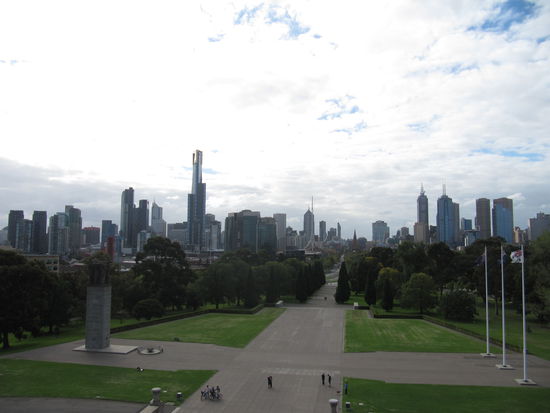 Blick vom Shrine zum CBD