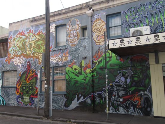 Streetart. Typisch für Melbourne.