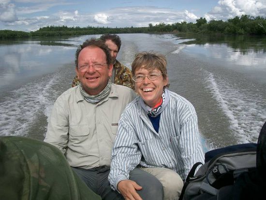 Auf dem Kamtschatka-Fluss flott unterwegs