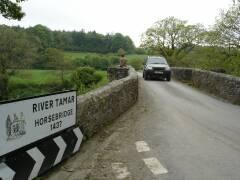 Historische Brücke von Cornwall nach Devon