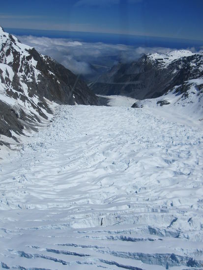 Fox Gletscher von oben
