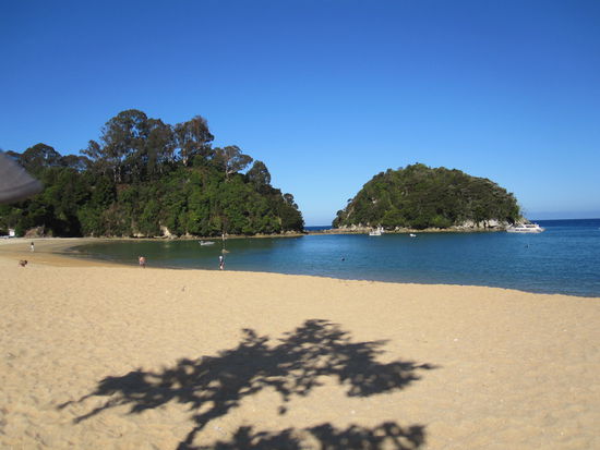 Der Strand in unmittelbarer Nähe vom Campingplatz