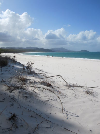 Strahlend weißer Sand - und nur wenige Menschen