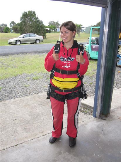 Vor dem Abenteuer, da hatte ich noch etwas weiche Knie 