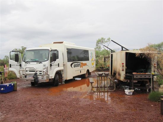 Unser veregnetes Camp