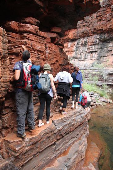 So sah teilweise der Weg aus