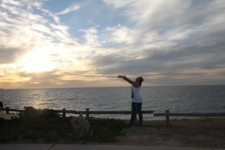 Abendstimmung am Cottesloe Beach vor dem OHB-Besuch