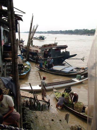 Uferszene in Twante.